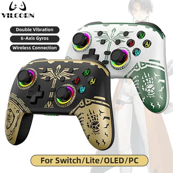 Controle Switch Pro NS08 Controlador De Jogos Sem Fio Switch Elite Para Nintendo OLED/Lite Joystick Lágrimas Do Reino