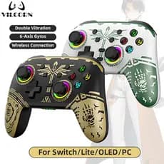 Controle Switch Pro NS08 Controlador De Jogos Sem Fio Switch Elite Para Nintendo OLED/Lite Joystick Lágrimas Do Reino