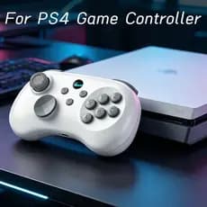 Controle PS4 Joystick Hall Effect para Jogos de Luta Y04 – Layout 6 Teclas, Botões Traseiros Turbo/Macro,Multiplataforma