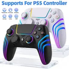 VILCORN controle ps5 Playstation 5 Gamepad controle ps4/PC e PS5 Slim com Acessórios de Controle Hall Effect