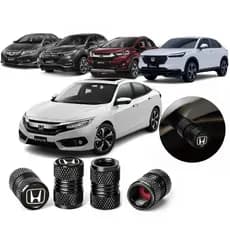 Kit 4 Tampas Bico de Pneu Personalizada Universal para Veículos Honda, Civic HR-V WR-V City Fit