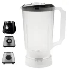 Copo Translúcido Compatível All In One PR2 Inox 430 Fliter Com Tampa Preta 1,75 Litros