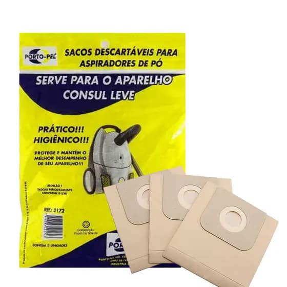 Saco de Aspirador de Pó  Consul LV com 3 Uni. Ref 2172