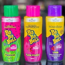 KIT 3 Sabonete Íntimos Liquido Feminino Bababell 200ml Tutti Frutti Uva Melancia Bell Corpus