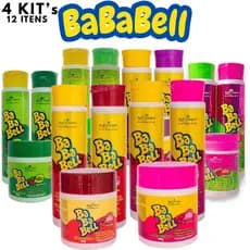 Kit 12 Itens Capilar Bababell Shampoo e Condicionador com Máscara de Hidratação BellCorpus