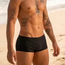 Sunga Boxer Masculina Praia Piscina Secagem Rápida