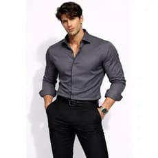 Camisa Social Masculina Slim Fit Manga Longa  Premium Conforto Não Amassa