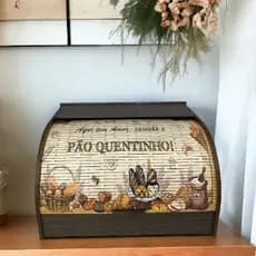 PORTA PÃO PERSONALIZADO E ADESIVADO