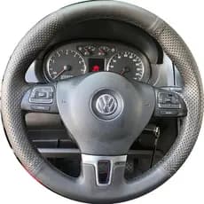 capa de volante costurada fox - saveiro - voyage - polo - golf - jetta - amarok