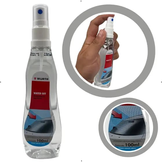 CRISTALIZADOR E FINALIDOR DE PARA-BRISAS E VIDROS EM GERAL 100ml WATER OFF