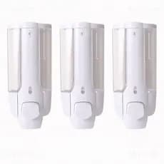 Kit com 3 Dispensers para Sabonete Líquido/Shampoo/Detergente/ Álcool Gel 350ml