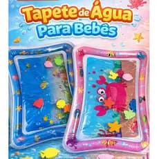 Tapete Sensorial de Água Inflável Bebê Infantil Brinquedo Educativo Atividades Motoras Estimulação 0+ Meses