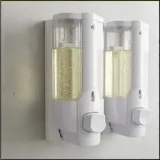 Kit com 2 Dispensers para Sabonete Líquido/Shampoo/Detergente/ Álcool Gel 350ml