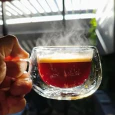Xícara de Vidro Borossilicato Parede Dupla 200ml para Chá e Café Presente Elegante para Mães