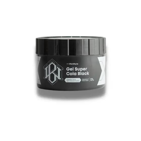 Gel Super Cola Black 300g Men Style Black White