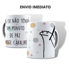 Caneca Personalizada de Porcelana Flork Meme Divertida Diversos Modelos + DE 40 OPÇÕES