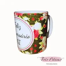 Caneca de Porcelana Panorâmica Personalizada do seu jeito, faça do seu jeito, personalize do seu jeito