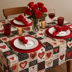 Toalha de Mesa Térmica Fácil de Limpar Vários Tamanhos Protege e Decora