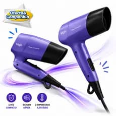 Secador de Cabelo Elgin Glossy Color Bivolt Dobrável 1200W