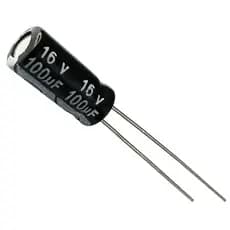 25 PÇS - CAPACITOR ELETROLITICO 100X16V - 100UF X 16V - 105º