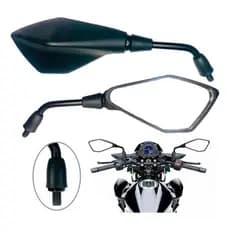 Retrovisor Kawasaki Z400 Z 400 Rosca Fixo Honda Yamaha Haste Longa Normal Esportivo