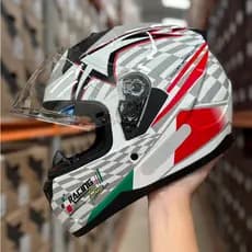 Capacete Race Tech Sector Grid Itália Integral Fechado + Narigueira Masculino Feminino Original Novo