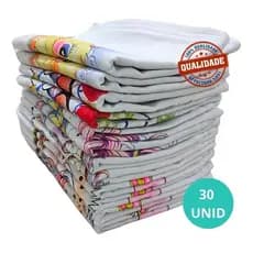 Kit 30 Panos De Prato P/ Cozinha Vovó Estampado premium