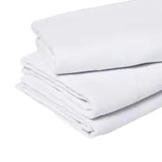 10 Pano De Chao Premium  Branco Alvejado Grande Kit Com 10 Peças Saco Duplo