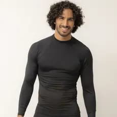Blusa Uv Camisa Térmica Masculina Esportiva Roupa de Compressão Rash Guard