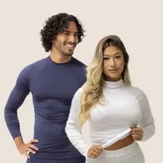 Kit 2 Blusa Térmica Segunda Pele Unissex com Proteção Solar Uv 50 Coloridas