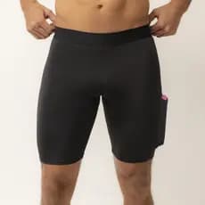 Bermuda Térmica COM BOLSO Masculina Segunda Pele Compressão Proteção Uv 50+ Anti Assaduras Esportes