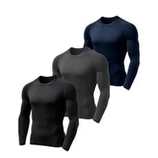 Kit 3 Blusa Térmica Segunda Pele Unissex com Proteção Solar Uv 50