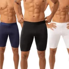 Kit 3 Bermuda Térmica Masculina Segunda Pele Compressão Proteção Uv 50+ Anti Assaduras Esportes
