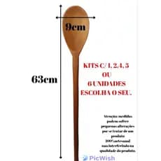 colher de pau grande 63cm / colher de madeira grande 63cm VÁRIOS KITS