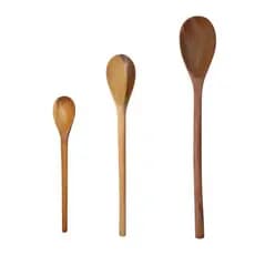 KIT COM TRÊS COLHERES DE PAU / COLHER DE MADEIRA / UTENSÍLIOS PARA COZINHA 25cm, 32cm, 38cm.