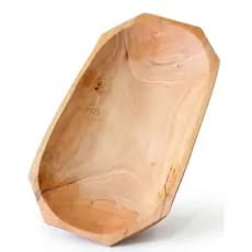 Gamela Grande De Madeira Rustica Fruteira Artesanal De Mesa Gamela Grande 52cm Ou Media 45cm