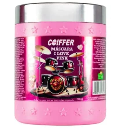 MASCARA I LOVE PINK COIFFER 500G - Umectação Extrema