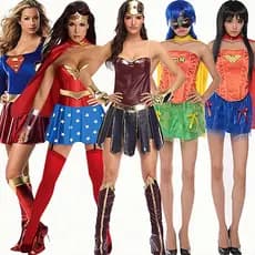 Super-herói Mulher Maravilha Fantasia de Halloween Fantasia Bidimensional Feminina Adulta