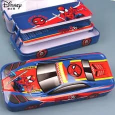 Marvel Homem Aranha Homem Aranha Homem Ferro Caixa de papelaria Caixa de lápis para carro Menina Presente congelado
