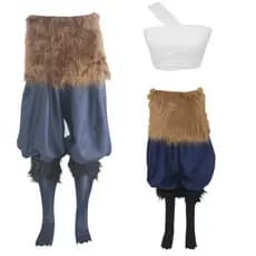 2025 Demon Slayer cosplay traje de Halloween boca plana Inosuke terno pronto estoque