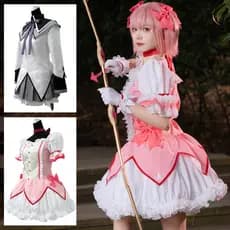 Menina mágica Kame Yuanka cos roupas Xiao Meiyan cosplay roupas bidimensionais Madoka Anime desempenho traje