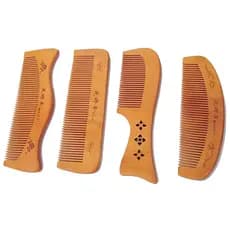 Pente de Madeira para Barba e Bigode.