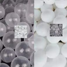 100 Unidades de Bolinhas de Piscina Branca e Transparente Brinquedo Infantil Decoração