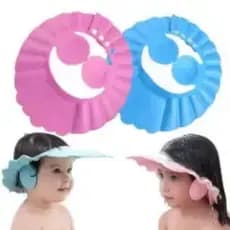 Chapéu Protetor Viseira Banho Infantil, Bebê, Criança, Azul e Rosa., Proteção olhos no banho.