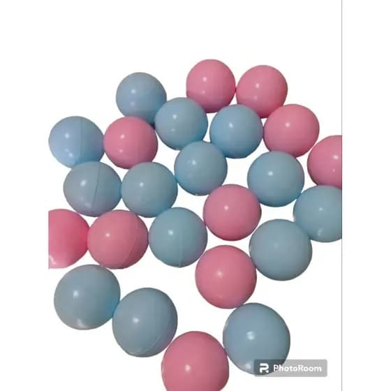 50 Unidades de Bolinhas de Piscina Rosa Bebê e Azul Bebê, Brinquedo, Infantil, Decoração.