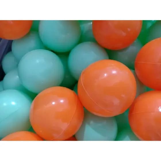 100 Unidades de Bolinhas de Piscina Laranja e Verde Água, Brinquedo, Infantil, Decoração.