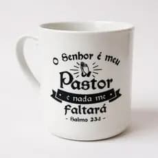 Caneca Plástica Personalizada Fé Salmos Presente Lembrancinha Igreja Evangelica Cristã