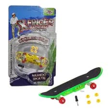 Kit Skate De Dedo Radical X-finger C/ Luz E Acessórios Coleção !