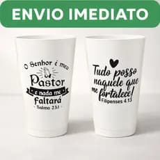 Copo Plástico Personalizado Salmos Presente Lembrancinha Igreja Evangelica Cristã