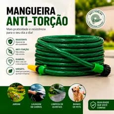 Mangueira de Jardim Reforçada Tripla Camada Alta Pressão Trançada Flexível Silicone